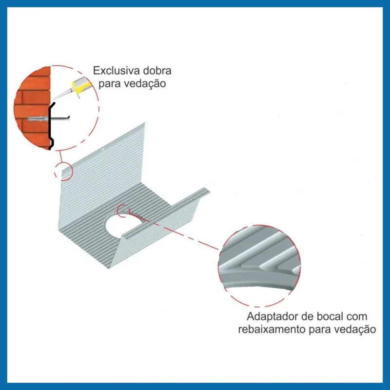 Adaptador de Bocal para Calha Platibanda